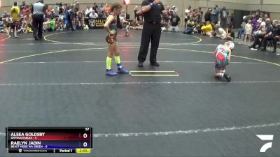 57 lbs Round 2 (4 Team) - Alsea Goldsby, Untouchables vs Raelyn Jadin, Beast Mode WA Green