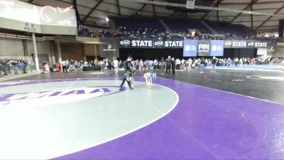 48-52 lbs Cons. Round 1 - Dakota Brocker, Ferndale Force Wrestling Club vs Teyah Silva, Gig Harbor Grizzlies Wrestling Club