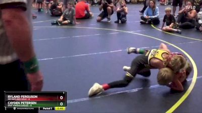 52 lbs Finals (8 Team) - Cayden Petersen, East Kansas Eagles vs Ryland Ferguson, MO Outlaws Gold