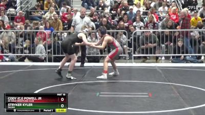 95 lbs Champ. Round 1 - Stryker Kyler, Salina vs Cody (cj) Powell Jr, DC Gold Wrestling Club