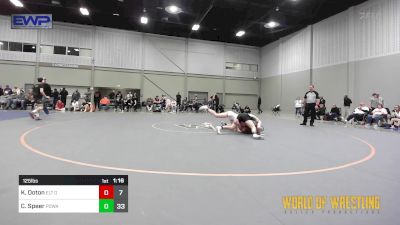 125 lbs Rr Rnd 3 - Kylan Ooton, Oklahoma Elite 14u Orange vs Cole Speer, POWA 14U