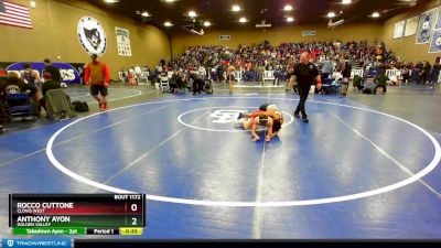 113 lbs Cons. Round 6 - Anthony Ayon, Golden Valley vs Rocco Cuttone, Clovis West