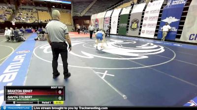 150 Class 1 lbs Cons. Round 3 - Braxton Ernst, Lafayette County vs Gavyn Colbert, Central (New Madrid County)