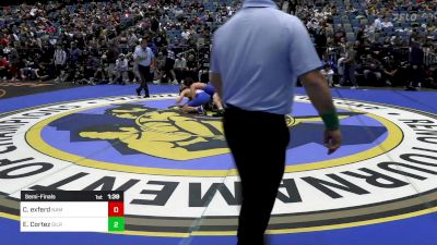 132 lbs Semifinal - Carson Exferd, Nampa vs Elijah Cortez, Gilroy