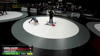 77 lbs Quarterfinal - Gabriel Navarro, Northshore Youth Club vs Carson Wyatt, Dethrone Wrestling Club