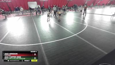 66-72 lbs Round 3 - Zion Carter-King, Brown Deer Jr Falcons Wrestling Club vs Jace Arneson, Wisconsin