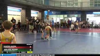 40 lbs Round 9 (10 Team) - Hunter Austin, Alabama Elite Black&nbsp; vs Adelaide Wilbur, Predator Wrestling