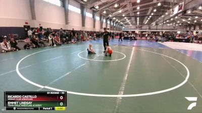 55 lbs Champ. Round 1 - Ricardo Castillo, Wesley Club Wrestling vs Emmet Lindsay, Texas Eagle Wrestling Academy