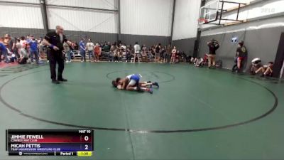 71-77 lbs 2nd Place Match - Jimmie Fewell, Cowboy Mat Club vs Micah Pettis, Team Aggression Wrestling Club