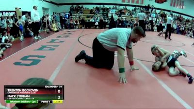 70 lbs Quarterfinal - Trenton Bockoven, Camdenton Wrestling Club vs Mack Stidham, Centralia Wrestling Club