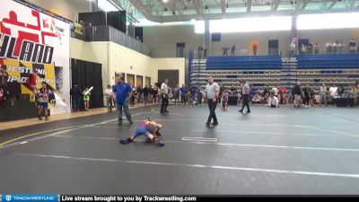 55 lbs Cons. Round 3 - Mj Guyer, North East Junior vs Caleb Mitchell, Panthers