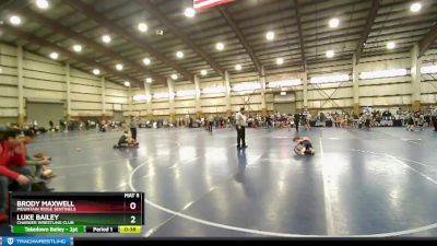 70 lbs Champ. Round 2 - Luke Bailey, Charger Wrestling Club vs Brody Maxwell, Mountain Ridge Sentinels