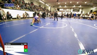 79-83 lbs Semifinal - Stella Bovos, Salina Wrestling Club vs Kaydn Erwin, Pryor Tigers