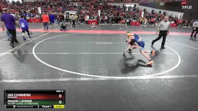 88 lbs Cons. Round 3 - Jax Czarneski, Denmark vs Mason LaVigne, Victory School Of Wrestling