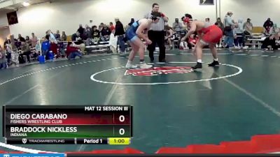 182 lbs Cons. Round 3 - Braddock Nickless, Indiana vs Diego Carabano, Fishers Wrestling Club