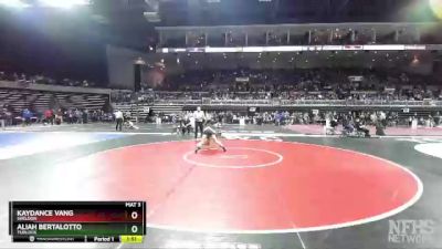 101 lbs Quarterfinal - Kaydance Vang, Sheldon vs Aliah Bertalotto, Turlock