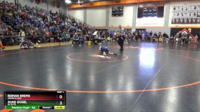 57 lbs Champ. Round 2 - Duke Gogel, DC Elite vs Roman Brems, Xavier X-Men