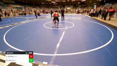 155 lbs Rr Rnd 3 - Caleb Sickler, Sickler vs Michael Burns, Tulsa Blue T Panthers