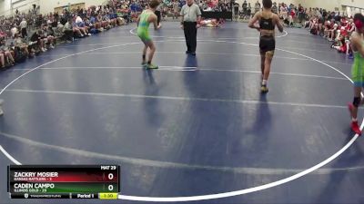 117 lbs Round 1 (6 Team) - Caden Campo, Illinois Gold vs Zackry Mosier, Kansas Rattlers