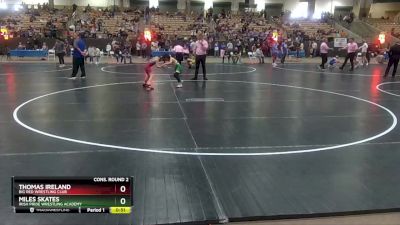 80 lbs Cons. Round 2 - Miles Skates, Irish Pride Wrestling Academy vs Thomas Ireland, Big Red Wrestling Club