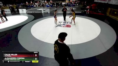 121 lbs Quarterfinal - AlexAndrea Corona, Blazers Wrestling Club vs Chloe Miller, California