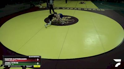 115 lbs Quarterfinals (8 Team) - Hunter Katterhagen, LPGE/B Wolves vs Owen Myrvik, Minneota