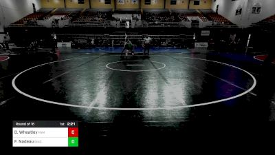 157 lbs Round Of 16 - Dominic Wheatley, Franklin & Marshall vs Fin Nadeau, Binghamton