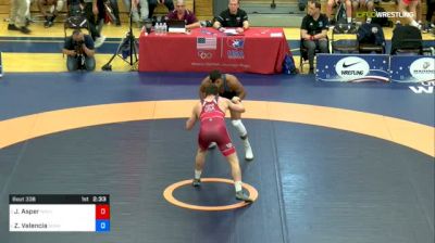 79 kg Semifinal - Josh Asper, Navy-Marine Corps RTC vs Zahid Valencia, Sunkist Kids Wrestling Club