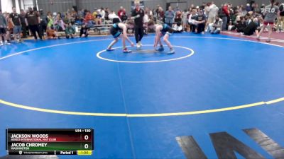 130 lbs Round 2 - Jackson Woods, Askeo International Mat Club vs Jacob Chromey, Washington