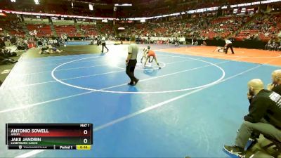 D2-106 lbs Cons. Round 1 - Antonio Sowell, Amery vs Jake Jandrin, Luxemburg-Casco