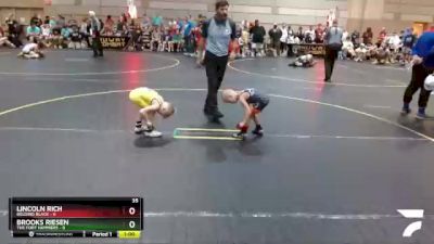 43 lbs Finals (8 Team) - Lincoln Rich, Belding Black vs Brooks Riesen, The Fort Hammers