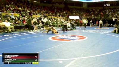 190 Class 2 lbs Cons. Round 3 - Doug Blaha, Blair Oaks vs Hayden Happy, Richmond