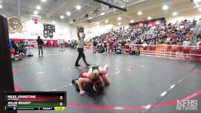 160 lbs Champ. Round 1 - Miles Johnstone, La Canada vs Wilde Brandt, Ventura