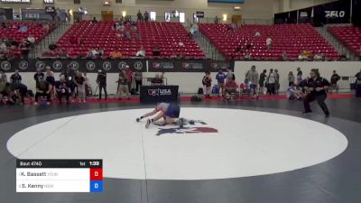 41 kg 5th Place - Keegan Bassett, Young Guns Wrestling Club vs Sean Kenny, New Jersey