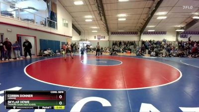 120 lbs Cons. Semi - Skylar Howe, Thunder Basin High School vs Corbin Donner, Laramie