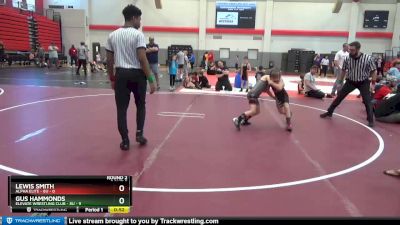 8U - 71 lbs Round 2 (6 Team) - Gus Hammonds, Elevate Wrestling Club - 8U vs Lewis Smith, Alpha Elite - 8U