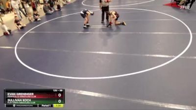 98 lbs Cons. Round 2 - Evan Greninger, Monticello Wrestling Club vs Sullivan Koch, Flat Earth Wrestling Club