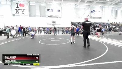 132 lbs Champ. Round 1 - Kolya Krisa, Niskayuna You Wrestling vs Rian Kirker, Club Not Listed