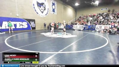 116 lbs Semifinal - Isabella Marie Gonzales, Clovis East vs Leah Hickey, Central