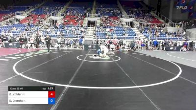 126 lbs Cons 32 #1 - Ben Kohler, Utah vs Steele Diercks, Iowa