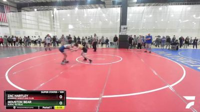 109 lbs Cons. Round 3 - Zac Hartley, Rangers Wrestling Club vs Houston Bear, Rural Retreat