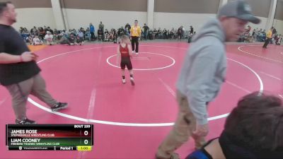 71 lbs Quarterfinal - Liam Cooney, Firebird Trained Wrestling Club vs James Rose, Stephenville Wrestling Club