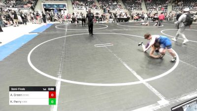 90 lbs Semifinal - Aiden Green, Dark Cloud Wrestling Club vs Kody Perry, Vian Wrestling Club