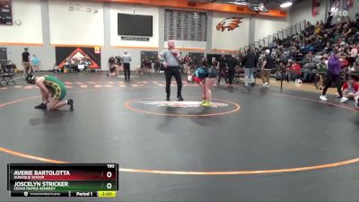 190 lbs Quarterfinal - Joscelyn Stricker, Cedar Rapids Kennedy vs Averie Bartolotta, Dubuque Senior