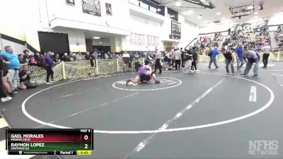 220 lbs Cons. Round 2 - Gael Morales, Mission Viejo vs Raymon Lopez, Santiago GG