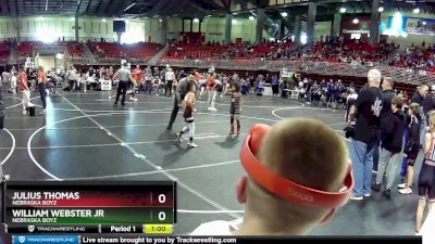 65 lbs Cons. Round 4 - Julius Thomas, Nebraska Boyz vs William Webster Jr, Nebraska Boyz