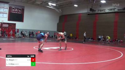 197 lbs Round Of 16 - Geoff Magin, Pitt vs Liam Volk-Klos, American-Unattached