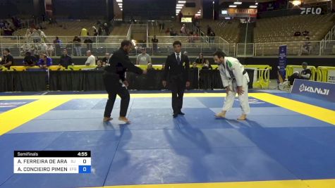 ADRIANO FERREIRA DE ARAUJO E SIL vs ALEXANDRE CONCIEIRO PIMENTEL 2024 Pan Jiu Jitsu IBJJF Championship