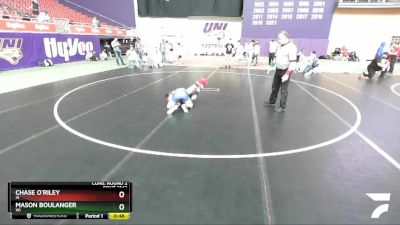 119 lbs Cons. Round 2 - Chase O`Riley, IA vs Mason Boulanger, WI