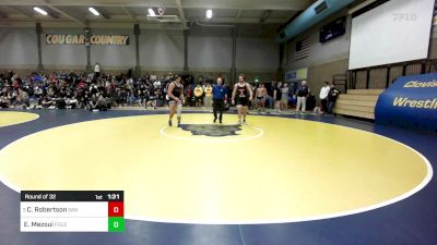 223 lbs Round Of 32 - Cole Robertson, San Clemente vs Enzo Mezoui, Folsom